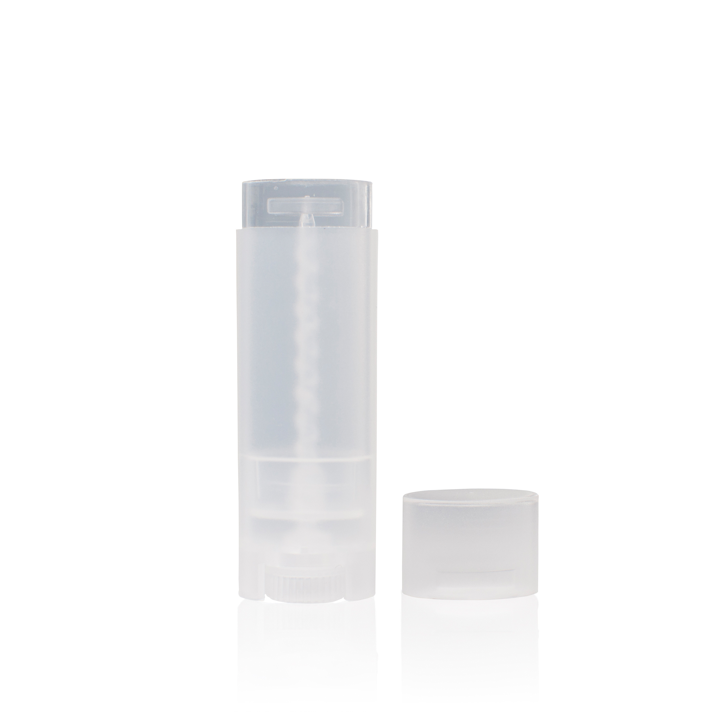 0.15 oz Natural PP Plastic Oval Lip Balm tube with Natural Flat Press On Cap Questions & Answers