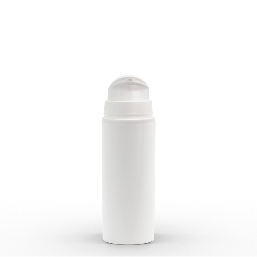 50 ml Matte White PP Plastic Airless Bottles with 32mm Matte White Airless Pump & Overcap Questions & Answers