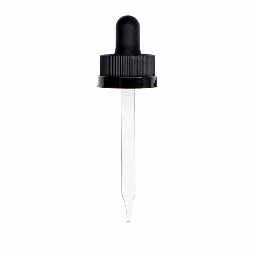 20-400 Black PP Plastic Child Resistant Dropper with 76 mm Straight Glass Pipette Questions & Answers