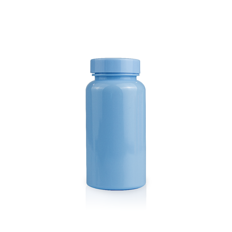 100cc Light Blue PET Packer Bottle Questions & Answers